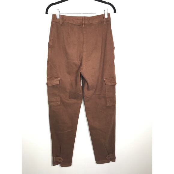 Wilfred Free Aritzia Brown Modern Cargo Pants 6 Utility Pockets Cooler Weather - Picture 7 of 14